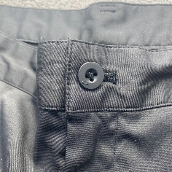 Nike Golf Tech Pants Mens 38x32 Black Dri Fit Straight Leg Preppy Classic - Picture 9 of 10